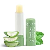 Jean & Len Feuchtigkeitsspendender Lip Balm Bio-Aloe Vera & Minze, bewahrt...