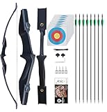Pfeil und Bogen für Erwachsene,30lbs 40lbs Recurvebogen Set mit 8...