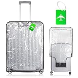 Transparente Kofferschutzhülle, 28-30 Zoll Wasserdichter PVC Koffer...