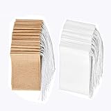 Einweg-Teefilterbeutel Set mit 200 Stück, Einweg-Teebeutel aus Papier mit...