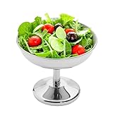 Dessert Salatbecher - Stahl Sahneschale Dessert | Edelstahl Eisbecher Salat...