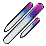 URAQT 3 Stück Glasnagelfeile Glasfeile Nagelfeile doppelseitig,...