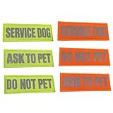 Homoyoyo 6 Stück Teiliges Reflektierendes Hundegeschirr Patch Service Hund...
