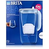 BRITA Glas Wasserfilter Kanne hellblau (2,5l) inkl. 1x MAXTRA PRO All-in-1...