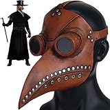 Retoo Schnabelmaske Pest Doktor Maske Latex, Lange Nase Vogel Schnabel...