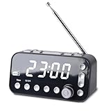 Alkia 【2025 Neueste】 Radio mit Uhr, FM/DAB+/DAB Radiowecker mit 5 Zoll...