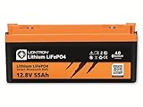 LIONTRON LiFePO4 12,8V 55Ah LX; 704Wh; 3000 Zyklen bei 90% Entladungstiefe...