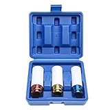 FreeTec 3tlg Kraft Schoneinsatz Set, 1/2' Alufelgen Schonnüsse Set, 17mm...