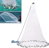 4.2M Angelnetz Hand Überwurf Fishing Net Tragbaren Angelnetz Wurfnetz...