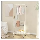 Tragbarer rollender Kleiderständer mit feststellbaren Rädern,...