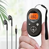 UMUTOO Tragbares AM/FM Radio, Wiederaufladbares Transistorradio, Mini...