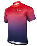 ROTTO Herren Radtrikot Fahrradtrikot Kurzarm Farbverlauf Serie