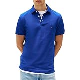 Tommy Hilfiger Stretch Cotton Slim Fit Button Polo Shirt Men POLO YAK T...