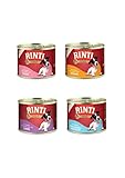 RINTI Gold | Hunde Nassfutter | 8x185g | Mixpaket 2x Gans, 2x Kalb, 2x...
