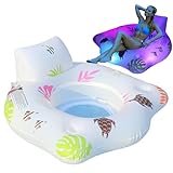 Luftmatratze für Pool – Schwimmbett 47 Zoll | Wasserliege aus PVC –...