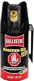 BALLISTOL 24450 Pfeffer-KO FOG 40ml Spray – Verteidigungsspray gegen...