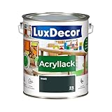 LuxDecor Acryllack 2,2L Matt (23) Berggipfel, Holzlack Buntlack, Spielzeuge...