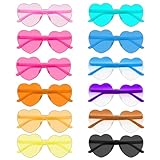 JOYSAL 12 Stück Brillen Herz-Sonnenbrillen für Damen, Party Brille,...
