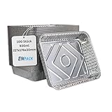 Enpack Aluschale R879-930G - 100 Stück Alu Grillschalen 226x176x30 mm -...
