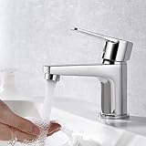 Ibergrif Bad Wasserhahn Einhebelmischer Chrom – Waschtischarmatur mit...