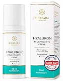 Bioscara Hyaluron Creme Gesicht 50ml hochdosiert I Anti Aging Tagescreme &...