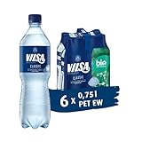 VILSA Mineralwasser classic, 6er Pack Mineralwasser mit Kohlensäure,...