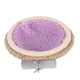 GLEAVI Handgewebtes Vogelnest aus Naturseil Hängendes Seil Vogelhaus mit...