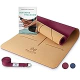 NAJATO Sports Yogamatte Kork – Rutschfeste Kork Yogamatte mit Yoga Gurt,...