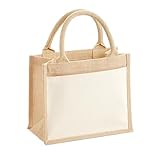 Westford Mill Tasche Jute Geschenk Tasche - Baumwolle Griffe Mittagessen...