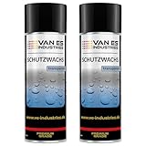 2x Schutzwachs Spray 400ml transparent Sprühwachs Unterbodenschutz...