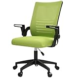 Verstellbarer Konferenzstuhl mit C-förmiger Metall-Rückenlehne, 90°...