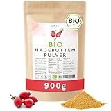 Bio Hagebuttenpulver 900g / 0,9kg 100% echte Hagebutte Europa...