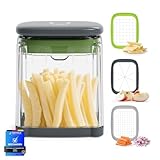 Ibergrif M523 Pommesschneider und Gemüseschneider, 3 in 1...