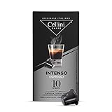 Kaffee Cellini Nespresso Kompatible Kapseln - Intenso 100 Stück |...