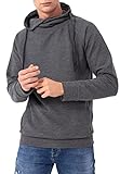 Red Bridge Herren Pullover Sweatshirt Schalkragen Hoher Kragen Anthracite L