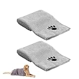 YUGUOLAN 2 Stück Hundehandtuch Extra Saugfähig, Hunde Handtuch, Handtuch...