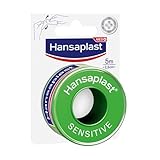 Hansaplast Fixierpflaster Sensitive (5 m x 2,5 cm), hypoallergenes Tapeband...