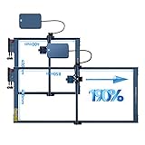 ATOMSTACK A-20 Pro Laser Graviermaschine 400x850mm Große Fläche mit Air...