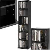 tectake® CD Regal für bis zu 102 CDs - Aufbewahrung für CD Hüllen, DVD...