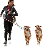 2Pcs Hands Free Hundeleine für große 240cm Seil Crossbody Hundeleine...