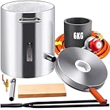 VEVOR Schmelzofen Propan Metall Schmelzofen 6 kg, Edelstahl Schmelzofen Gas...