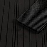 HORI WPC Terrassendiele Anthrazit | Terrassenplatten | beidseitig...