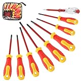 Isolierter Schraubendreher Set 9tlg, Magnetisch Schraubenzieher Set bis...