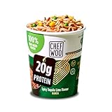 CHEF WOO high Protein Ramen - Spicy Tequila Lime I 12-er Pack Instant...