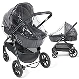 Orzbow Universal Regenschutz Kinderwagen & Babywanne, Atmungsaktiv...