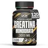 Creatin Monohydrat 120 Tabletten à 3000mg reines Kreatin pro Dosis...