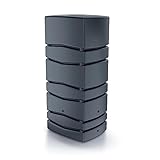 Ondis24 Regenwasser Wandtank Regenfass Aqua Tower 650 L anthrazit mit...