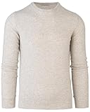 Cashmere Zone – Herren Pullover Kaschmir Wolle, Rundhalsausschnitt, Warm...