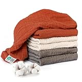 MAKIAN Mullwindeln 6er Pack, 70x70 cm, Oeko-TEX® Standard 100 geprüft, 6...