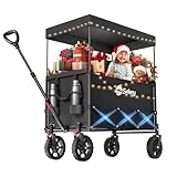 Sekey XXL Bollerwagen Faltbar Kinder 150L 150KG, Faltbarer Bollerwagen mit...